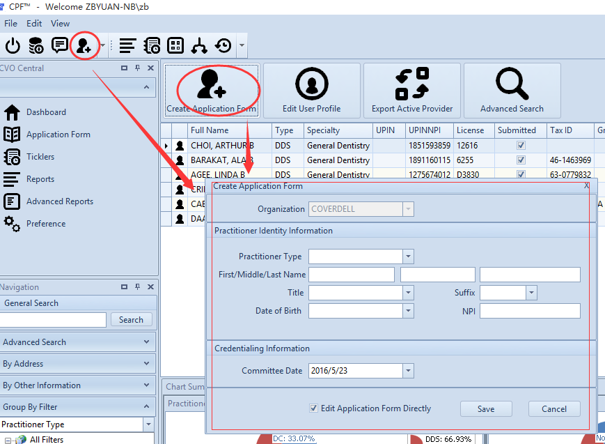 create appform